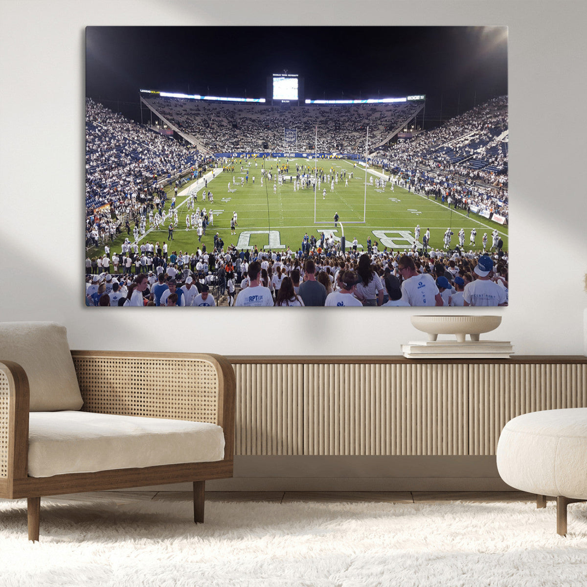 Brigham Young University Cougars Football Print Canvas -