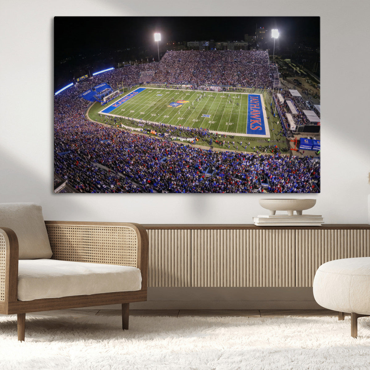 University of Kansas Jayhawks Football Team Print - Lawrence