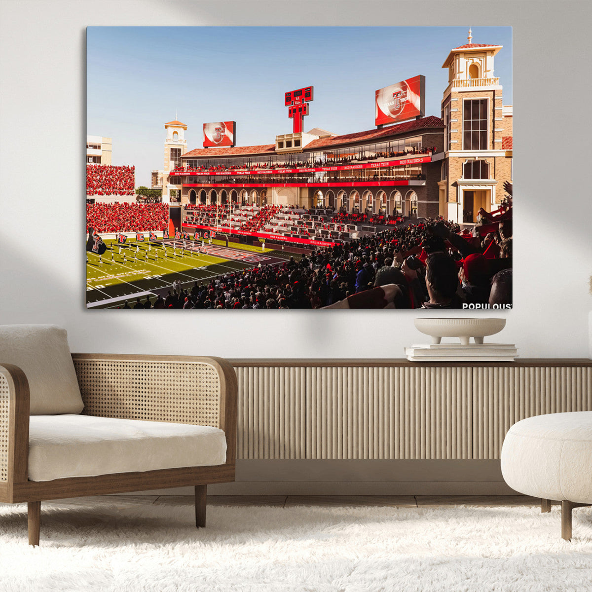 Jones AT&T Stadium Texas Tech Red Raiders Wall Art | Large