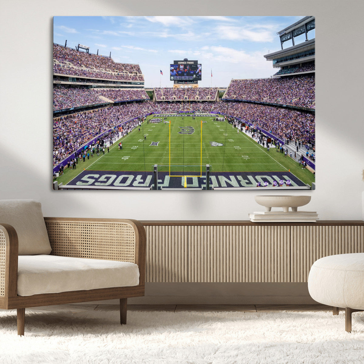 TCU Horned Frogs Football Team Print - Fort Worth Amon G.