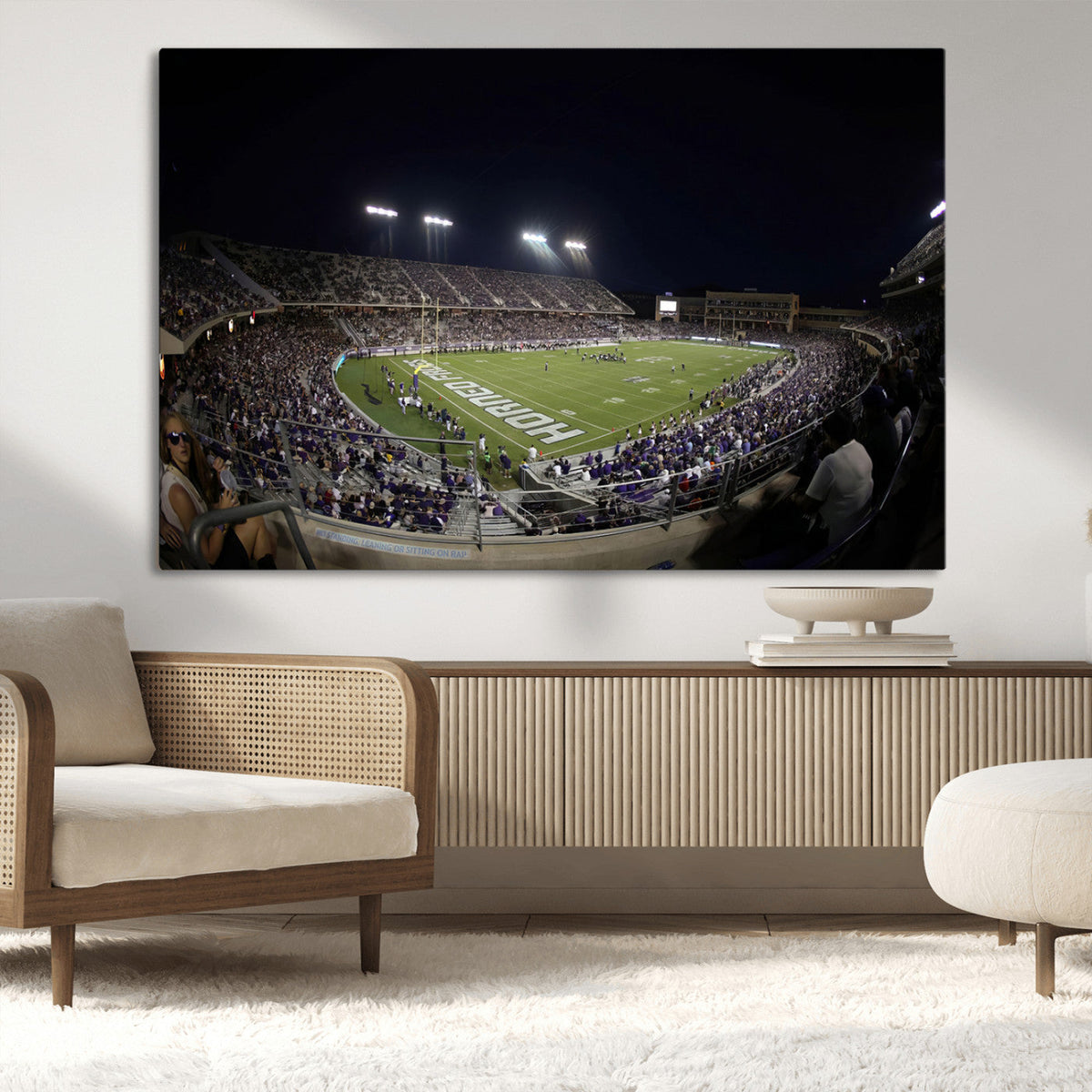 TCU Horned Frogs Football Team Print - Fort Worth Amon G.