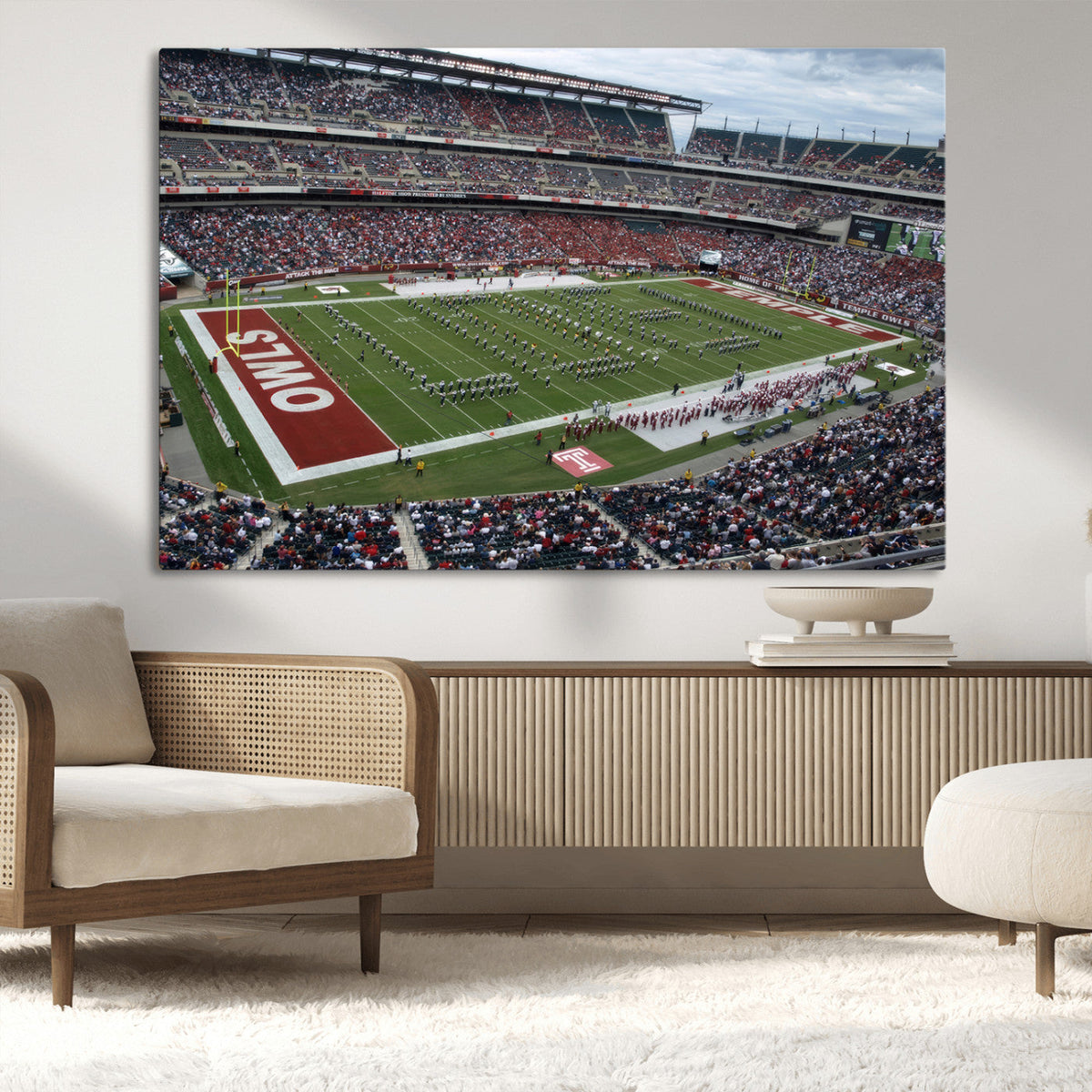 The Temple University Owls Athletics Team Print -