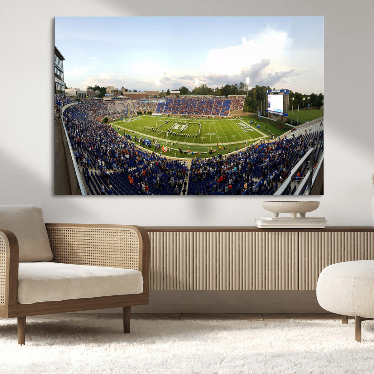 The Duke University Blue Devils Football Team Print - Durham