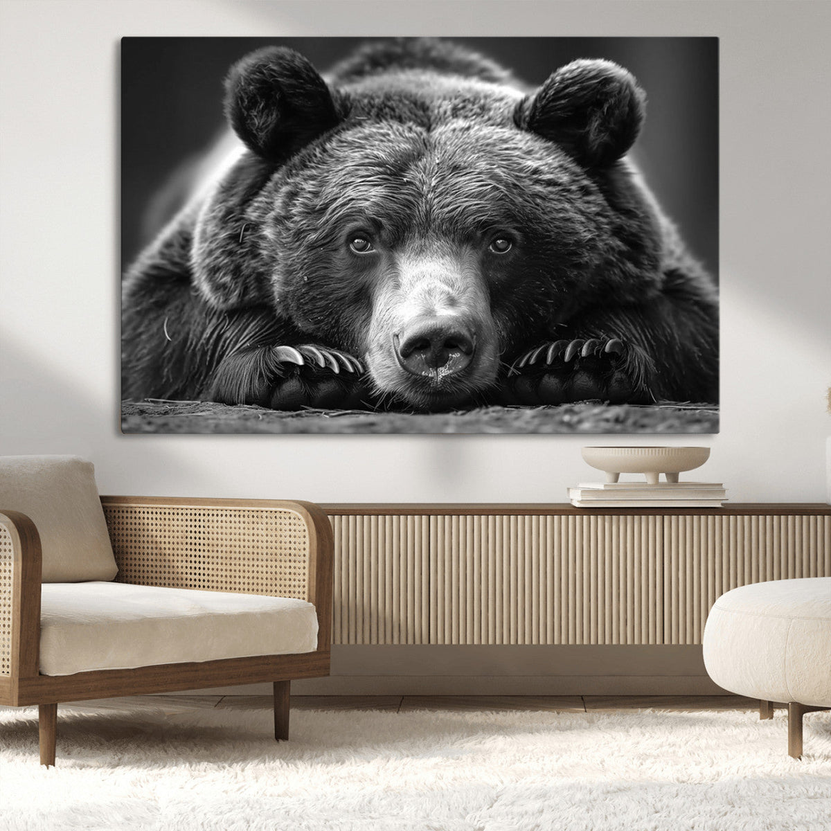 Resting Grizzly 399 Bear Canvas Print | Ready to Hang Wall