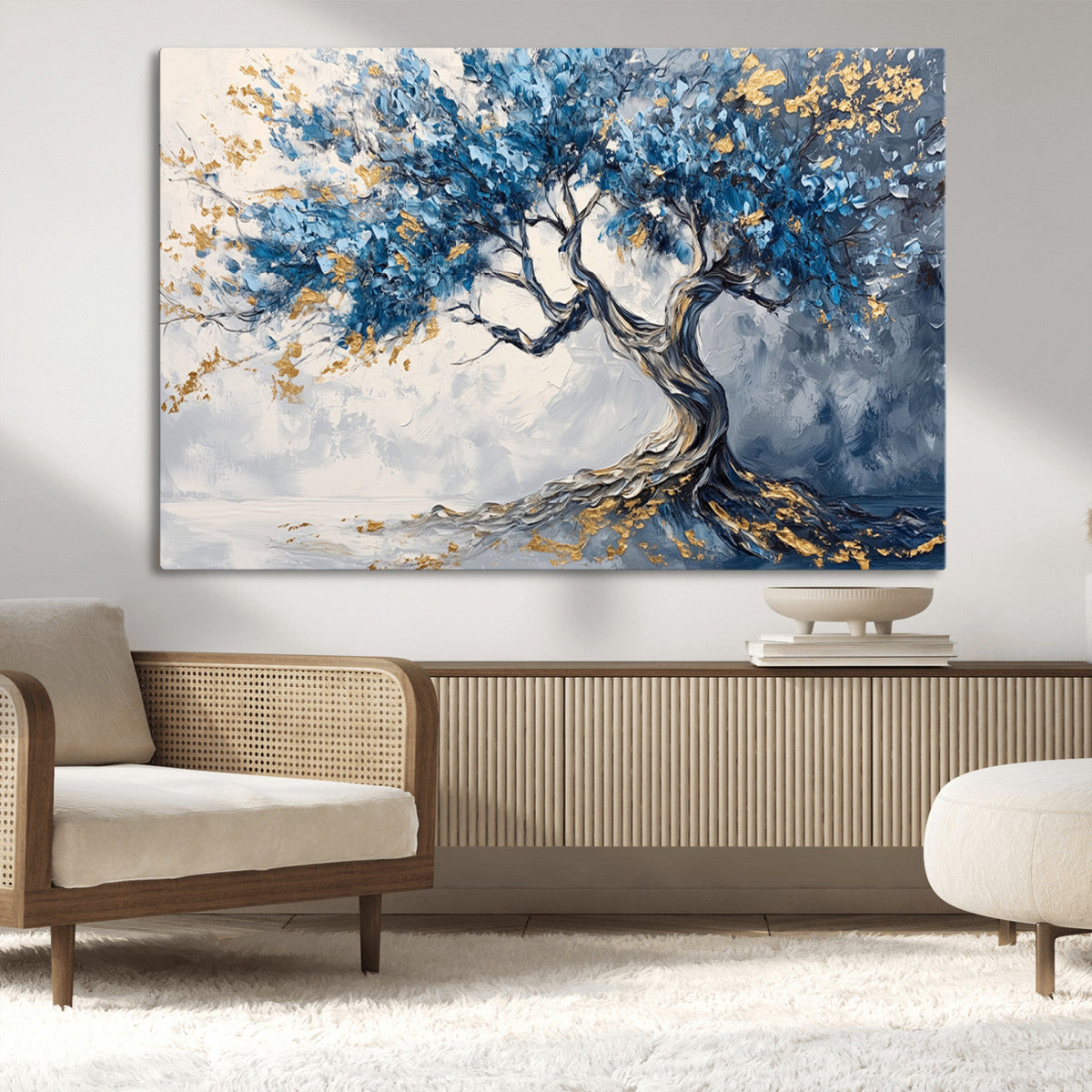 Abstract Tree Painting Canvas Wall Art | Tree of Life