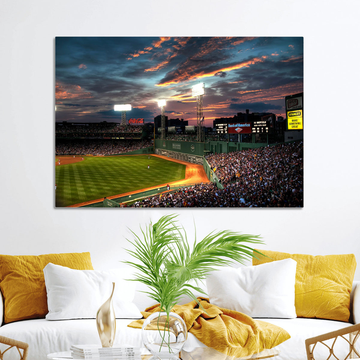 Fenway Park Wall Art Canvas Print | Large Baseball Stadium