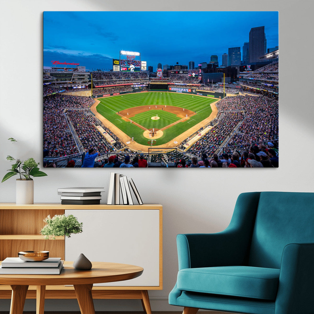 Target Field Stadium Wall Art Canvas Print – Minnesota Twins