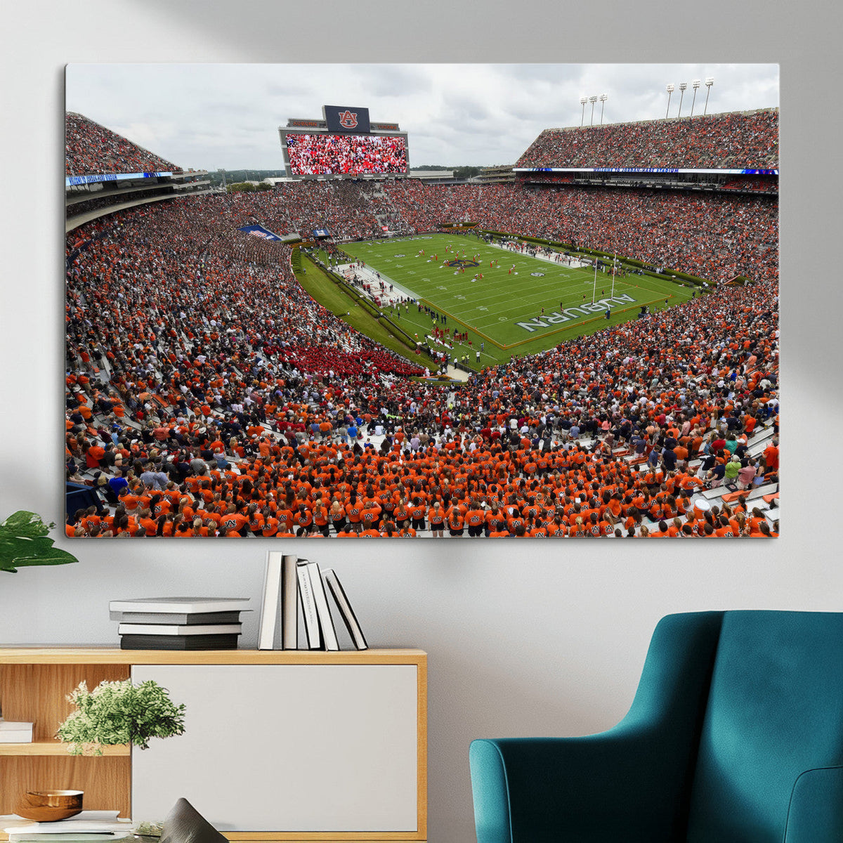 Jordan-Hare Stadium Wall Art Canvas Print, College Sports