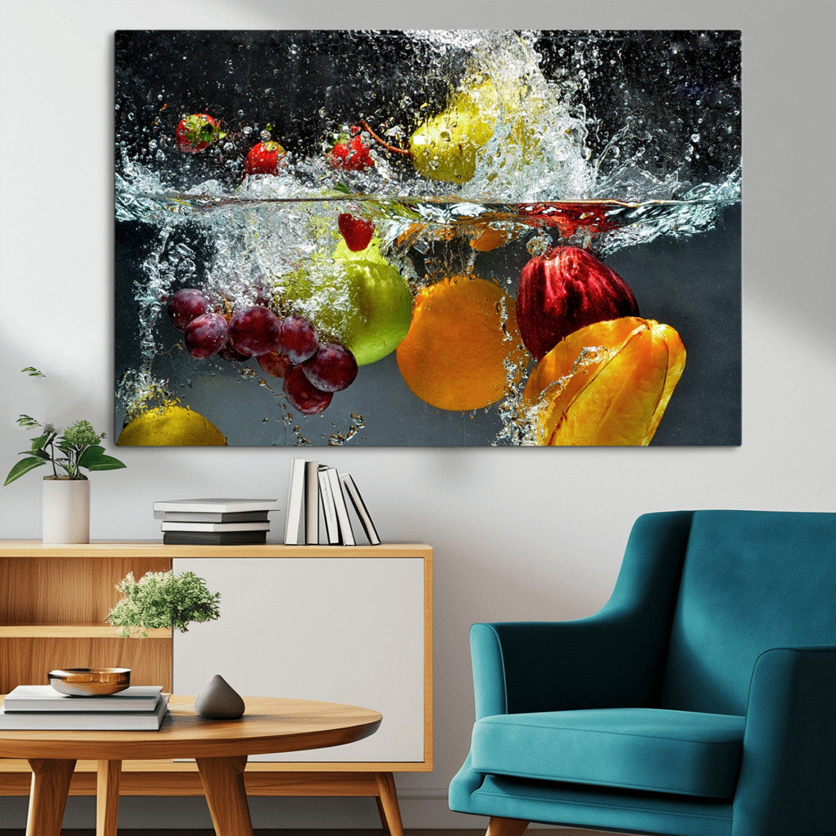 Kithen Vegetables World Wall Art Canvas Print