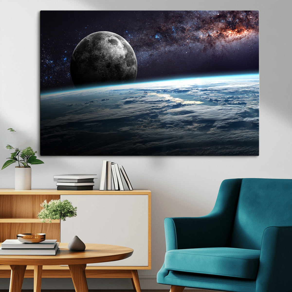 Space and Planet Canvas Print