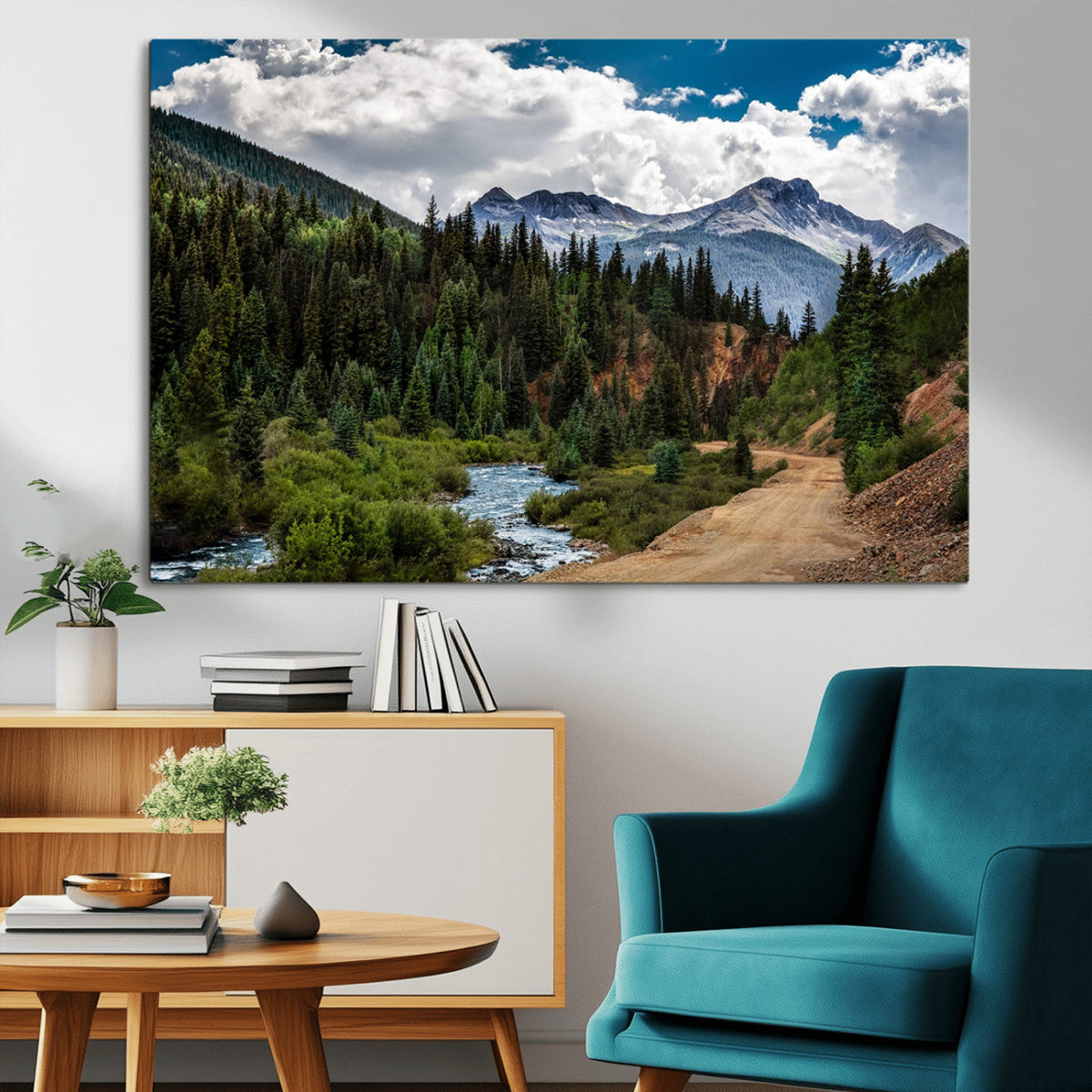 San Juan Nal Forest Wall Art Landscape Canvas Print