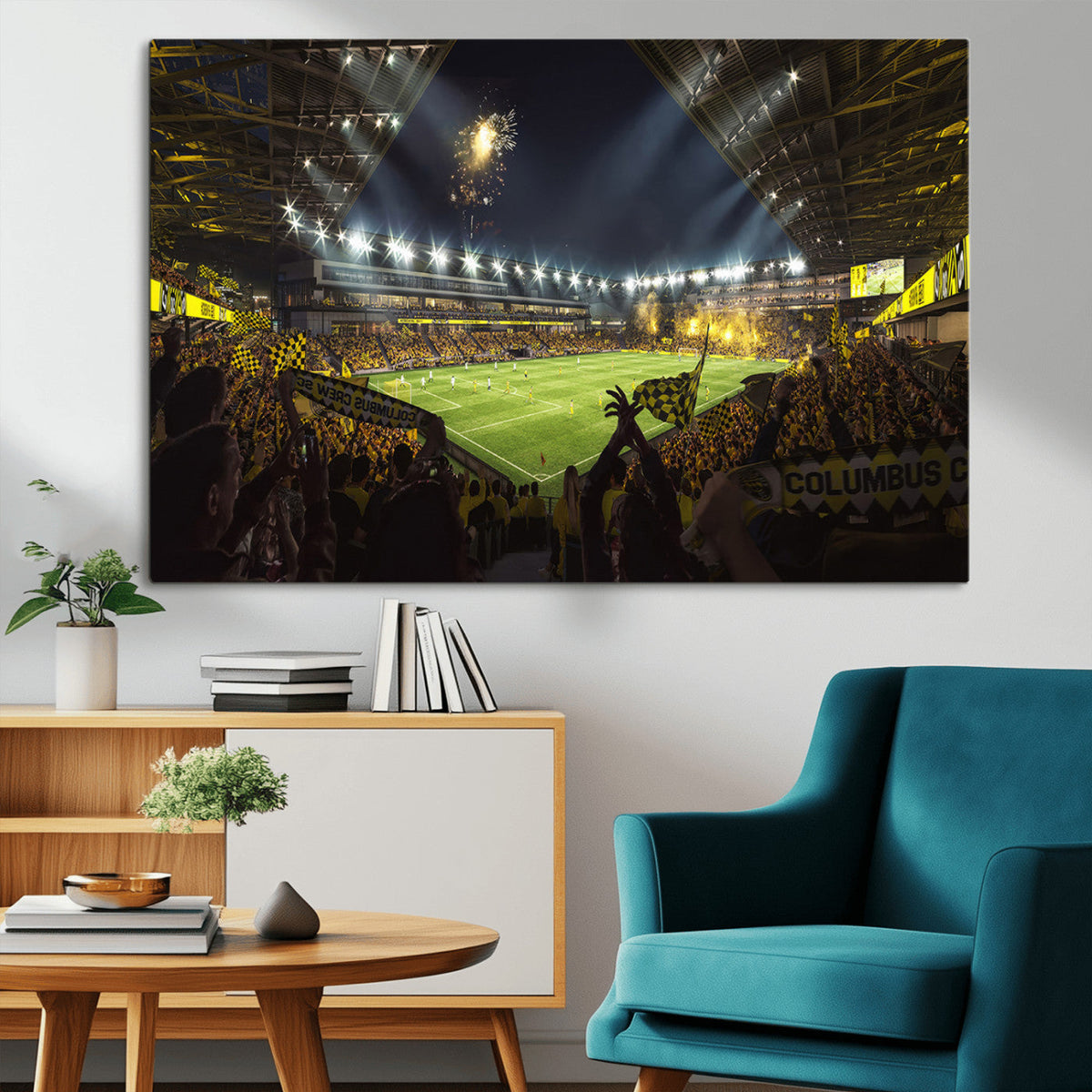 Columbus Crew Soccer Team Print - Columbus Crew Stadium Wall