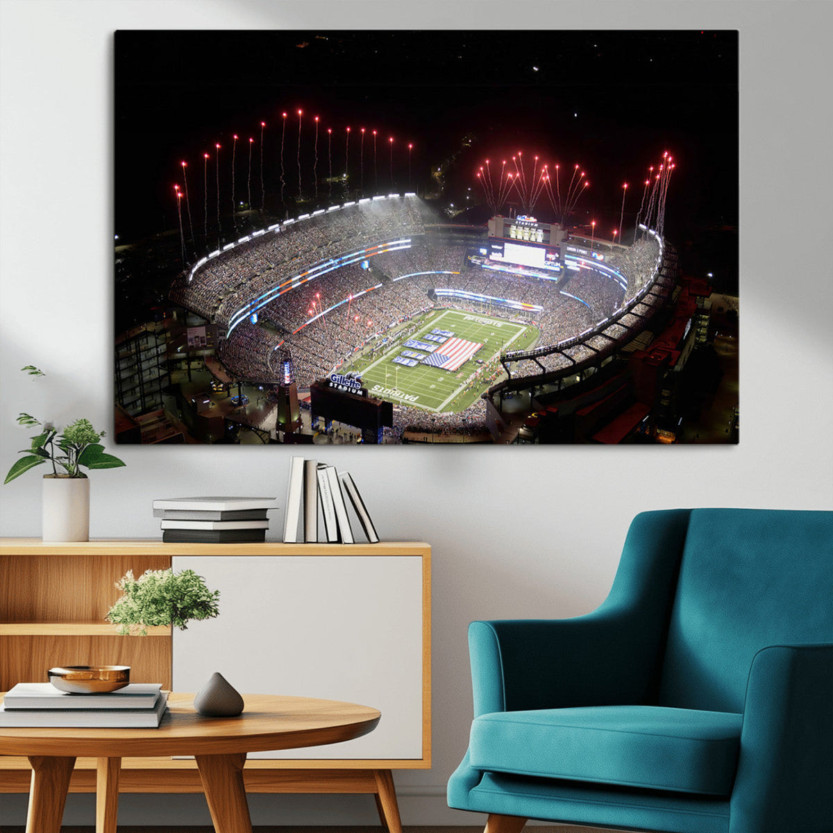New England Patriots Team Print Wall Art- Foxborough