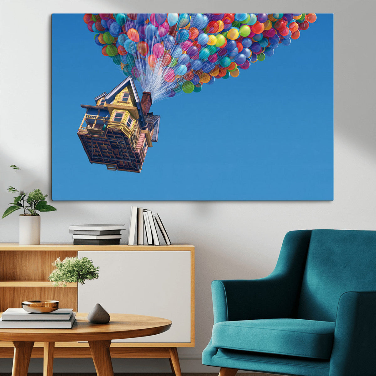 Carl Fredricksen, Up Movie Wall Art, Balloons Wall Art, Air