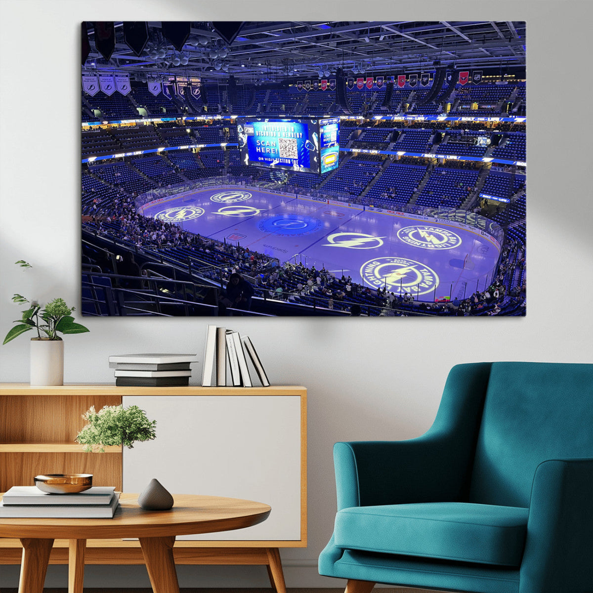 Amalie Arena Florida Wall Art Canvas Print - NHL Hockey