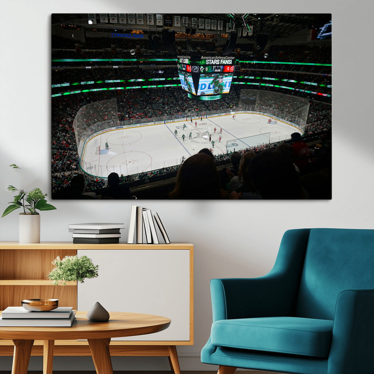 American Airlines Center Dallas Stars Wall Art Canvas Print