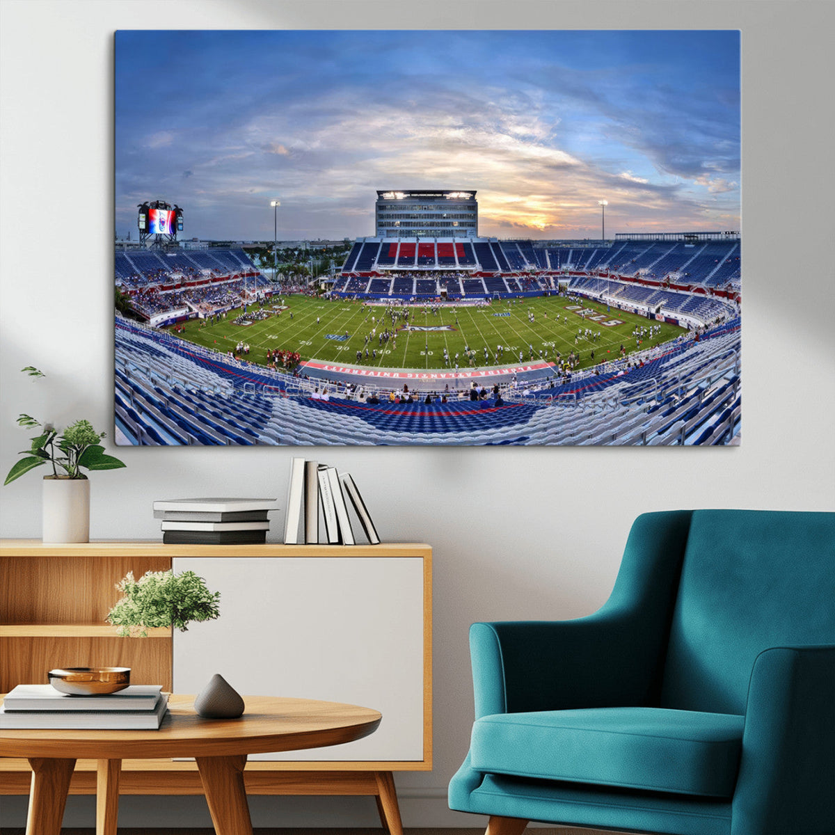 Florida Atlantic University Owls Football Team Print - Boca