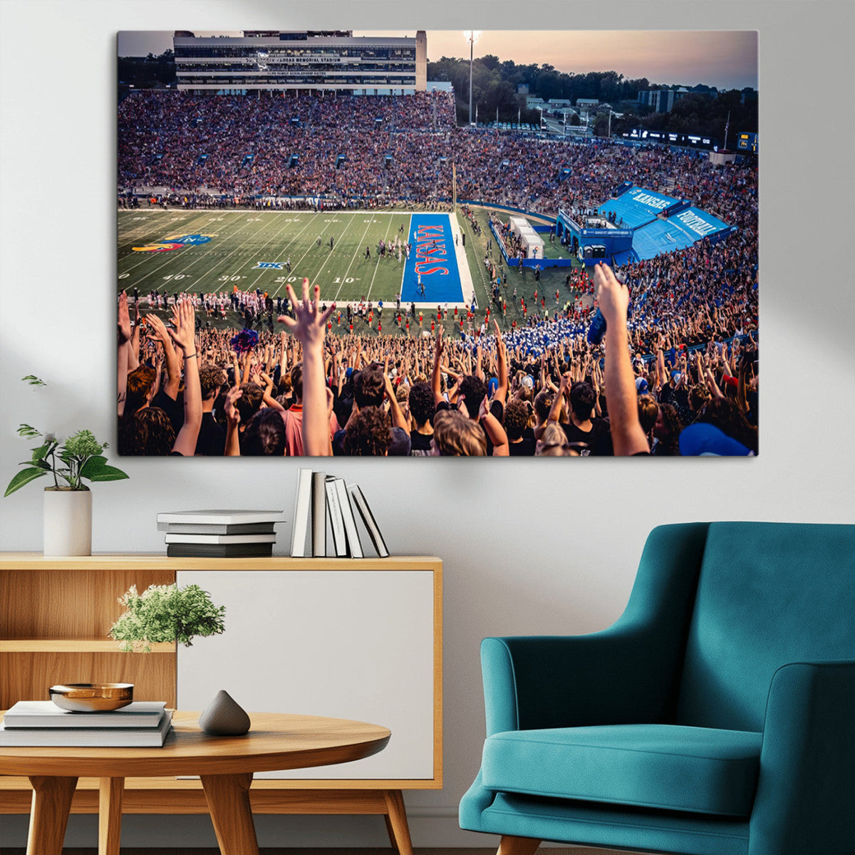 University of Kansas Jayhawks Football Team Art Print -