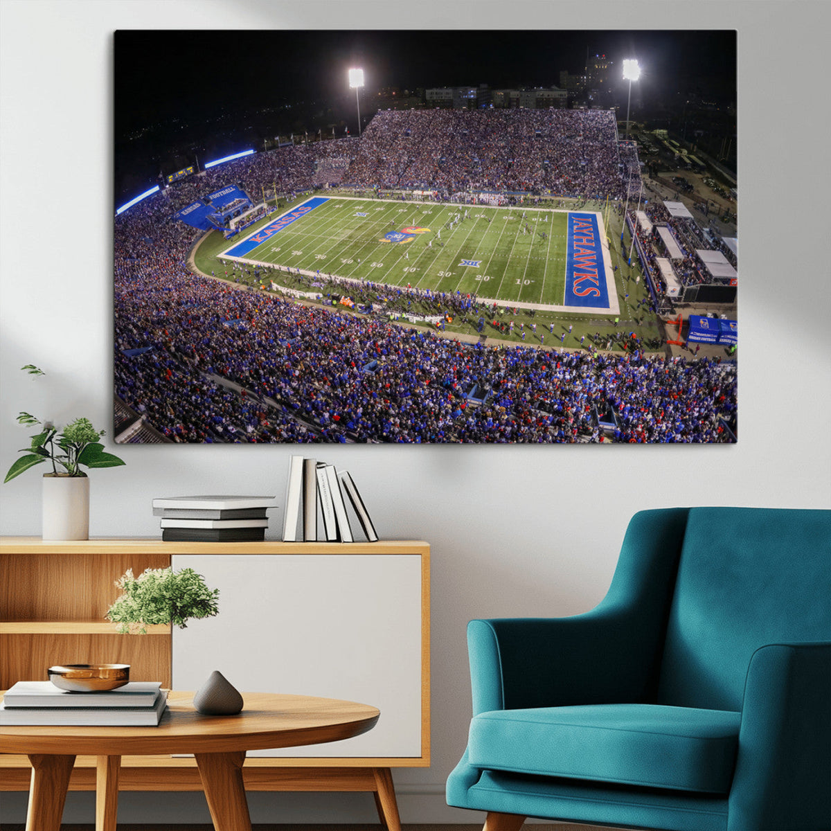 University of Kansas Jayhawks Football Team Print - Lawrence