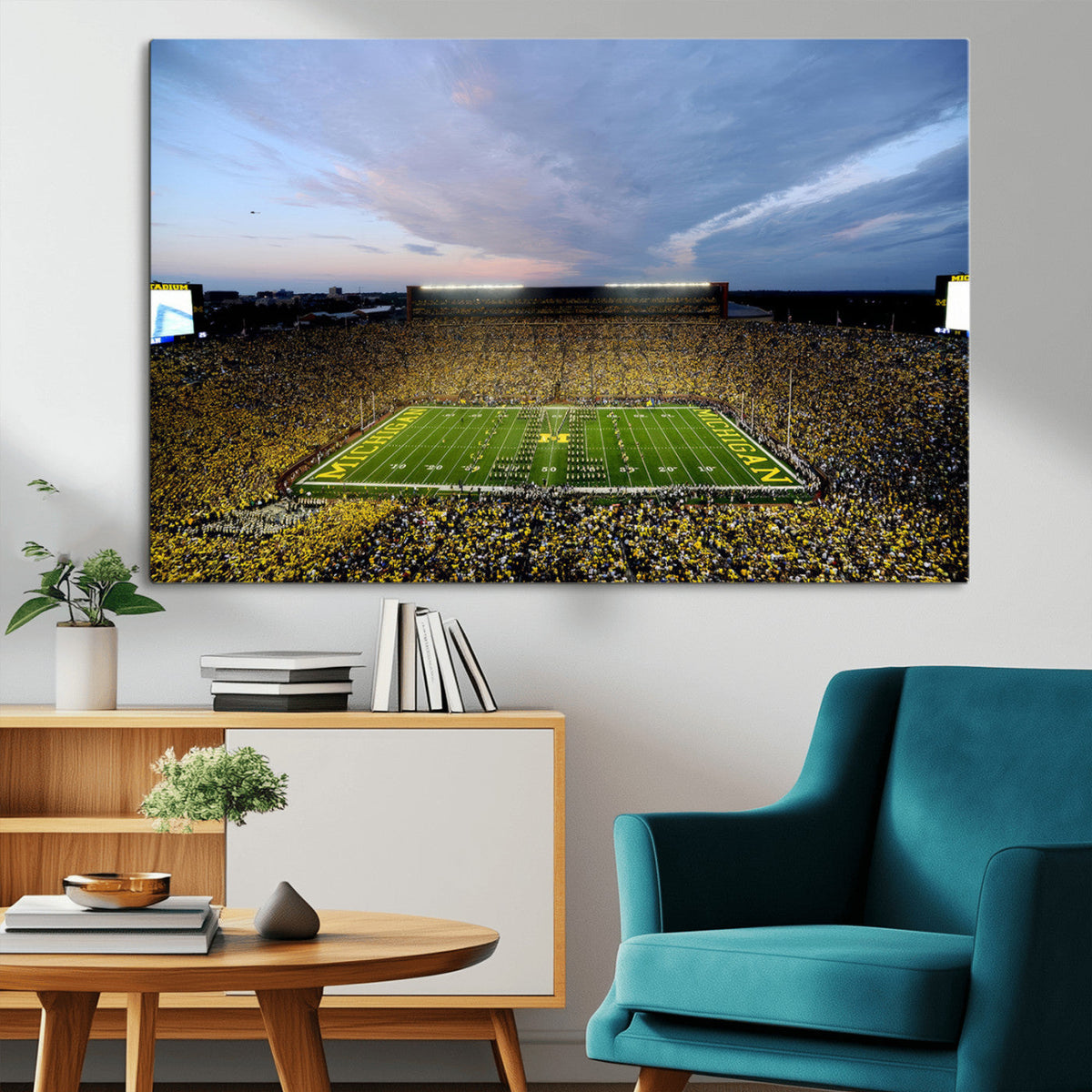 University of Michigan Wolverines Football Team Print - Ann