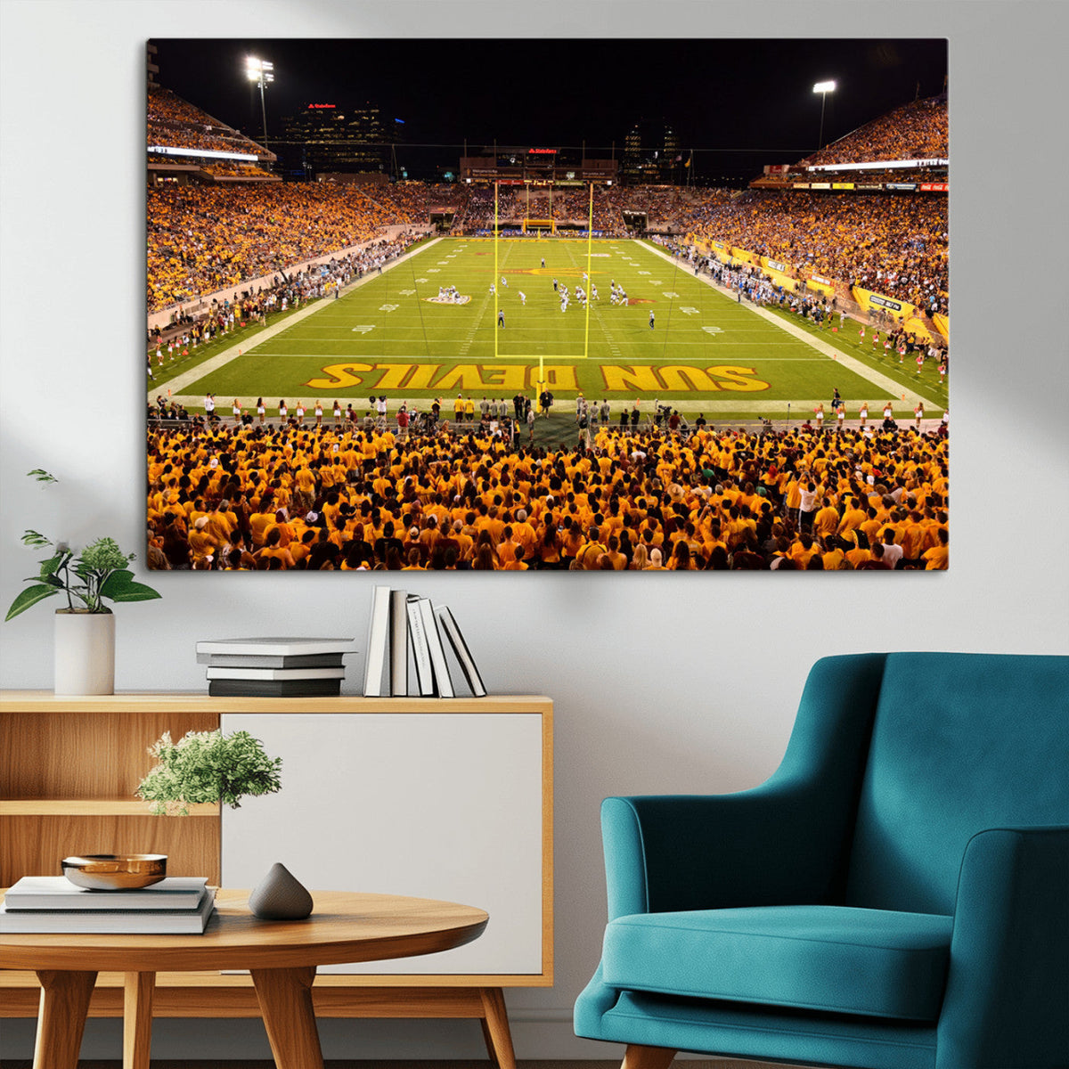 ASU Sun Devils Football Team Print - Phoenix Mountain