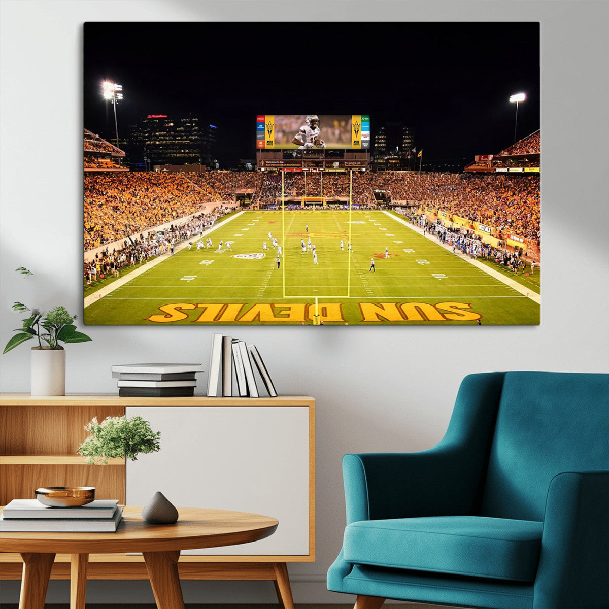 ASU Sun Devils Football Team Print - Phoenix Mountain