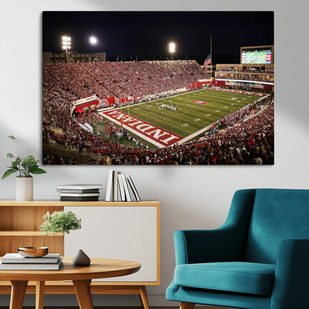 Indiana University Hoosiers Football Team Print Canvas -