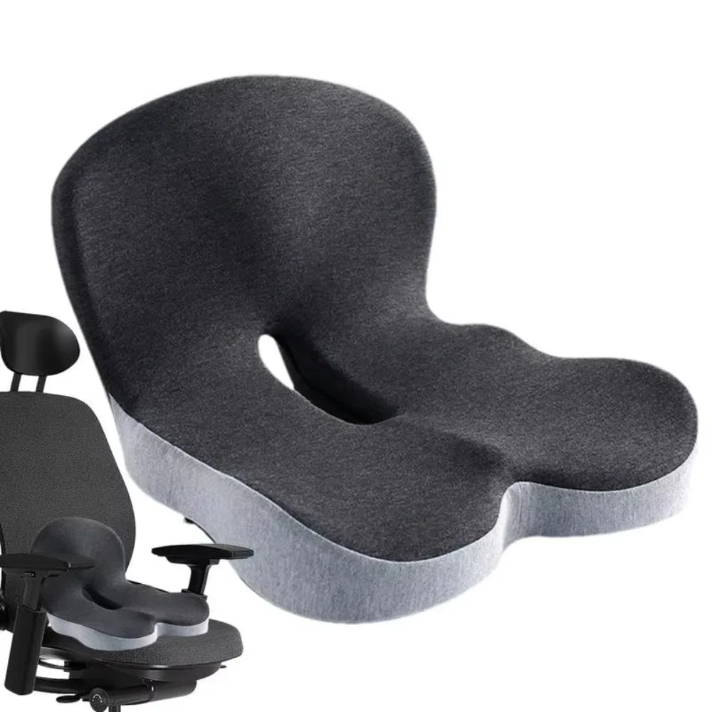 Memory Foam Seat Cushion with Lumbar Support for Office Chair
