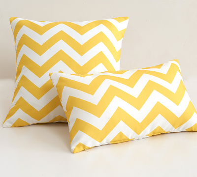 Set of 2 Stripes/Waving Outdoor Waterproof Throw Pillows (With Inserts) 2 sizes