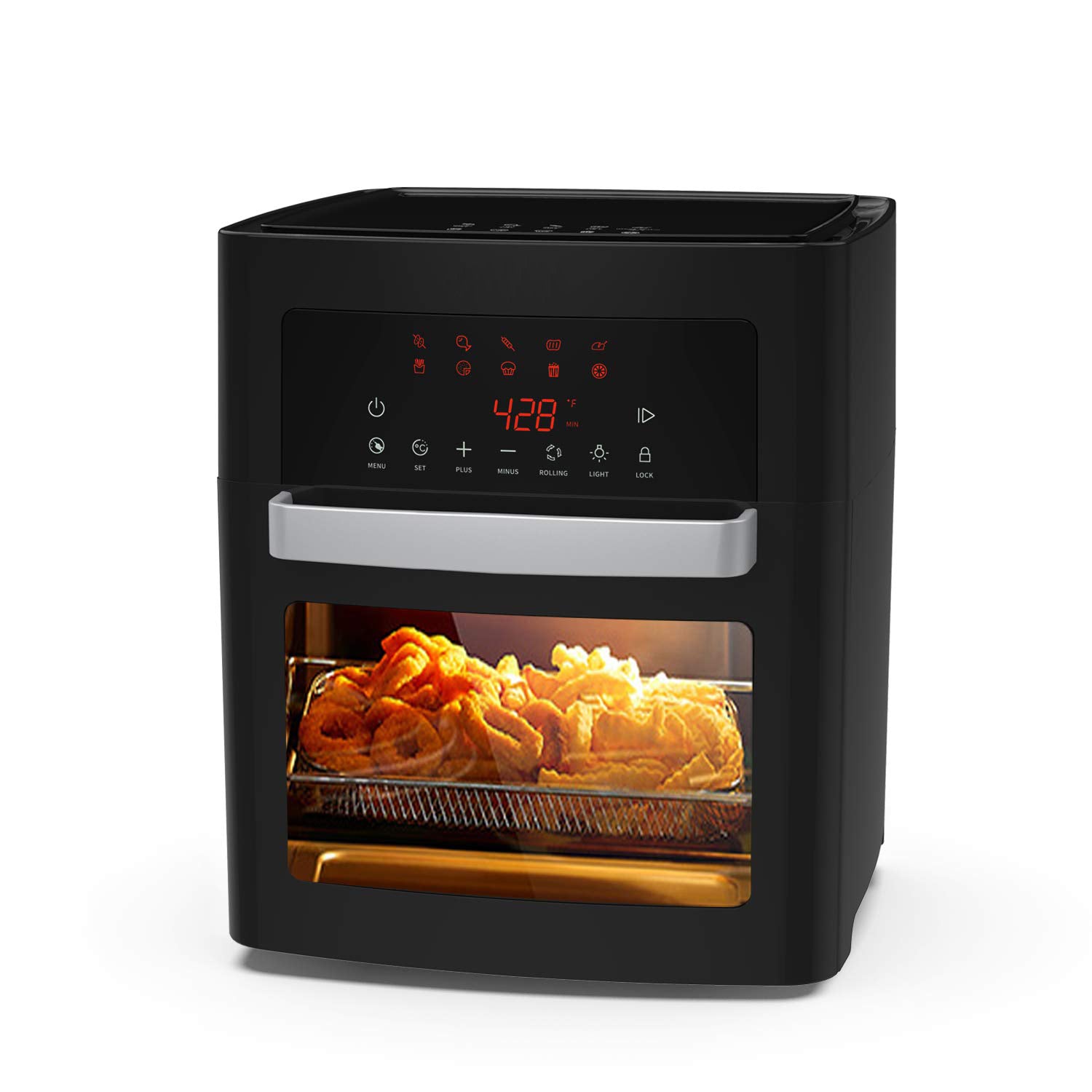 Air-Fryer,-16-Quarts-XL-Size,-Smart-Cook-Presets-with-LED-Digital-Touchscreen-Rotisserie-Oven,-Countertop-Oven-with-Convection&Temp,-Freidora-de-Aire-with-Dishwasher-Safe-Accessory,-Black-kitchen-appliance