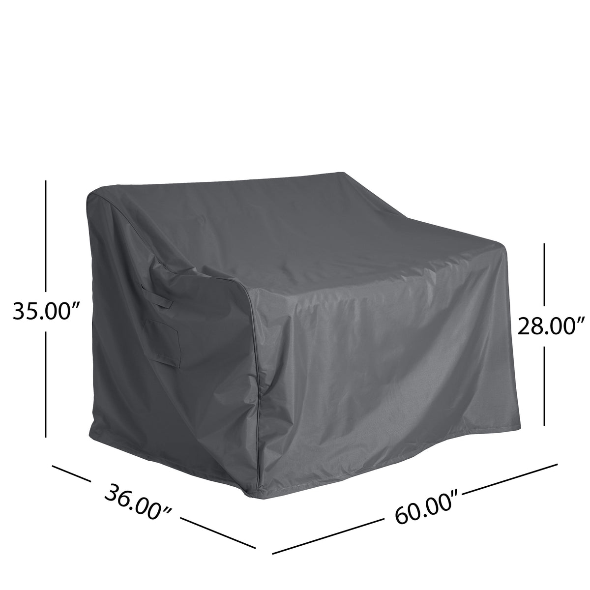 Shield Outdoor Loveseat Sofa Cover with UV Protection - Dark Gray