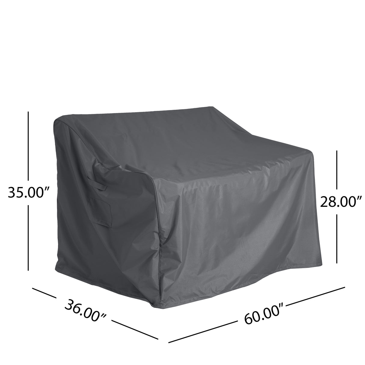 Shield Outdoor Loveseat Sofa Cover Dark Gray