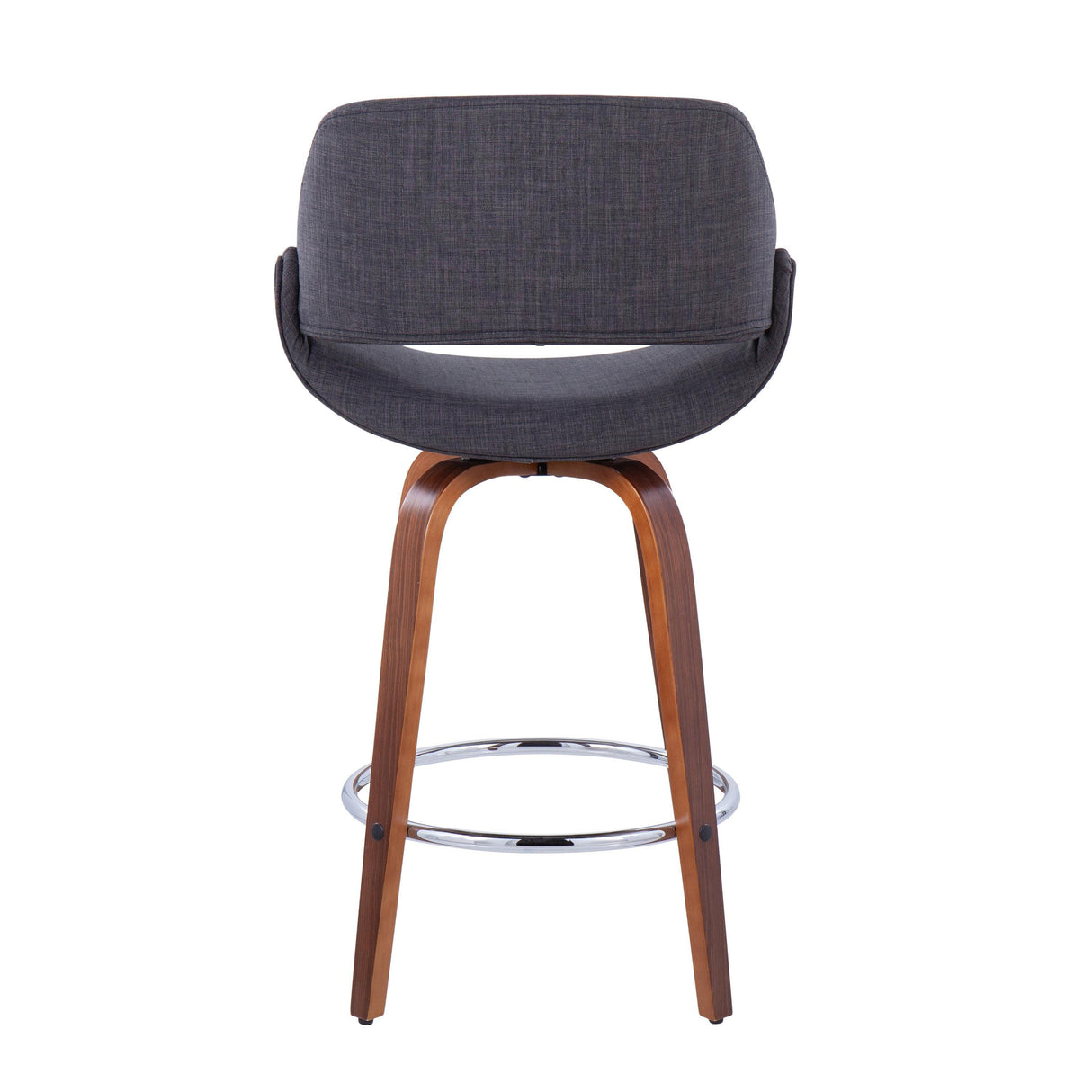 26" Mid-Century Modern Fixed-Height Counter Stool