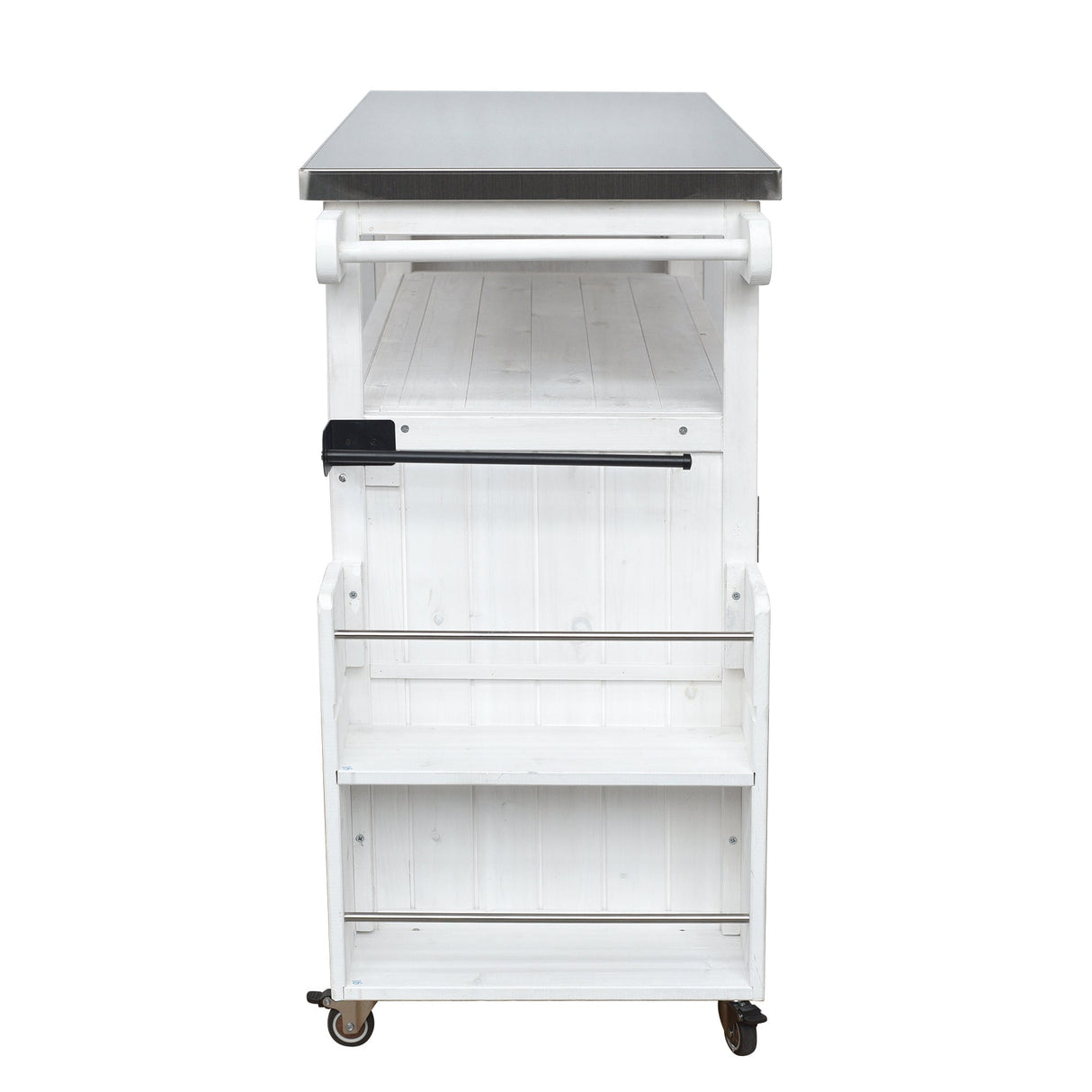 Foldable Outdoor Kitchen Island Patio Cart with Storage