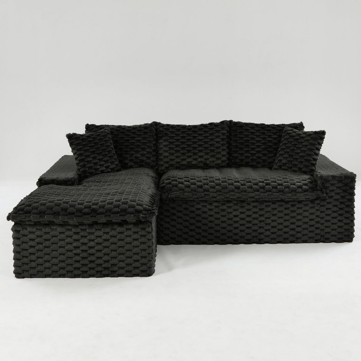 Modular Sofa, Convertible Twin Seat With Chaise Lounge