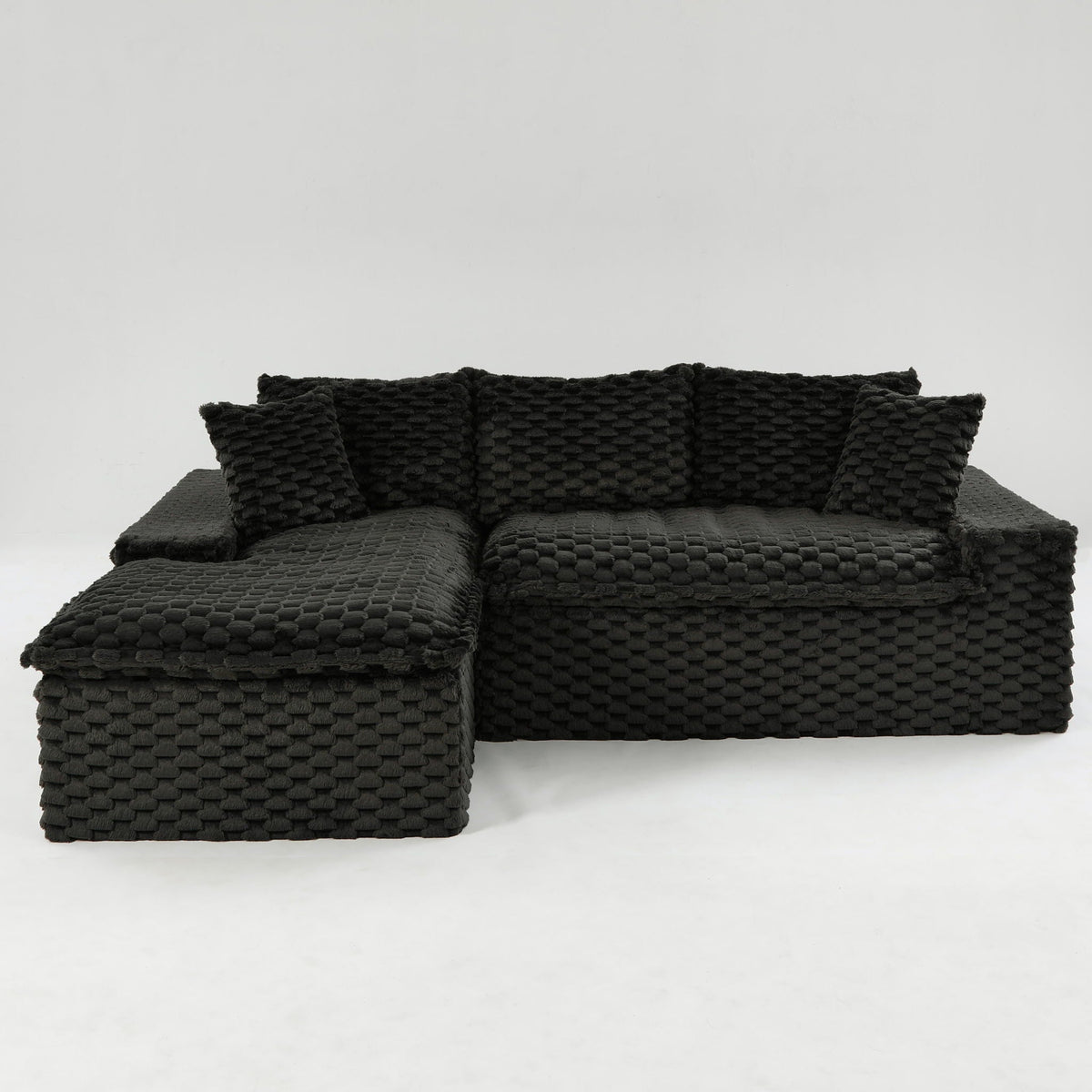 Modular Sofa, Convertible Twin Seat With Chaise Lounge
