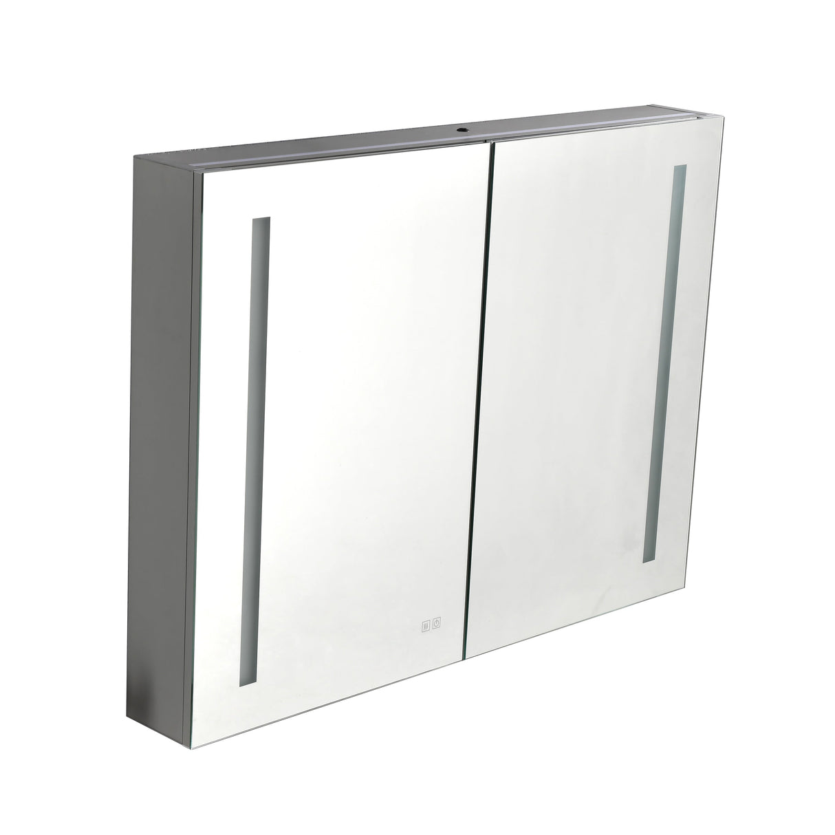 LED Large Rectangular Aluminum Alloy Surface Mount Medicine Cabinet