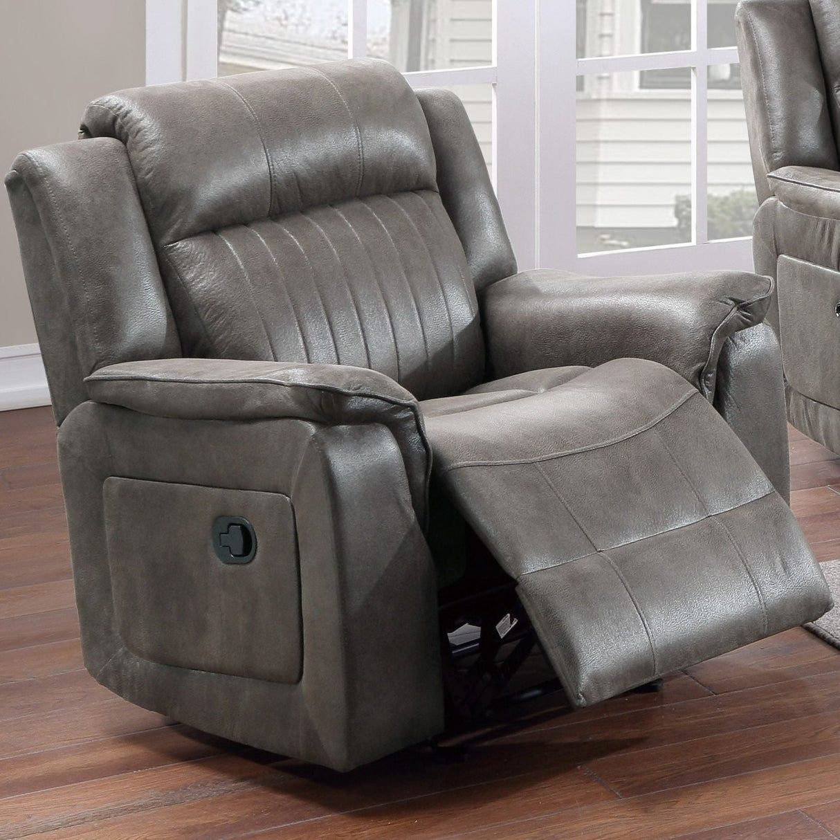 Contemporary Living Room Set, Horizontal And Vertical Tufting