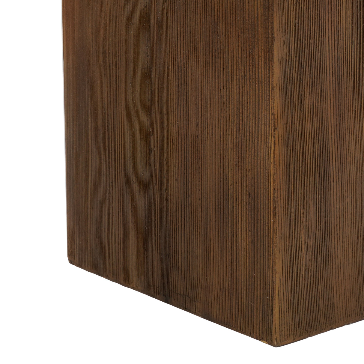MGO Square Side Table with Faux Stone Top and Wood Frame