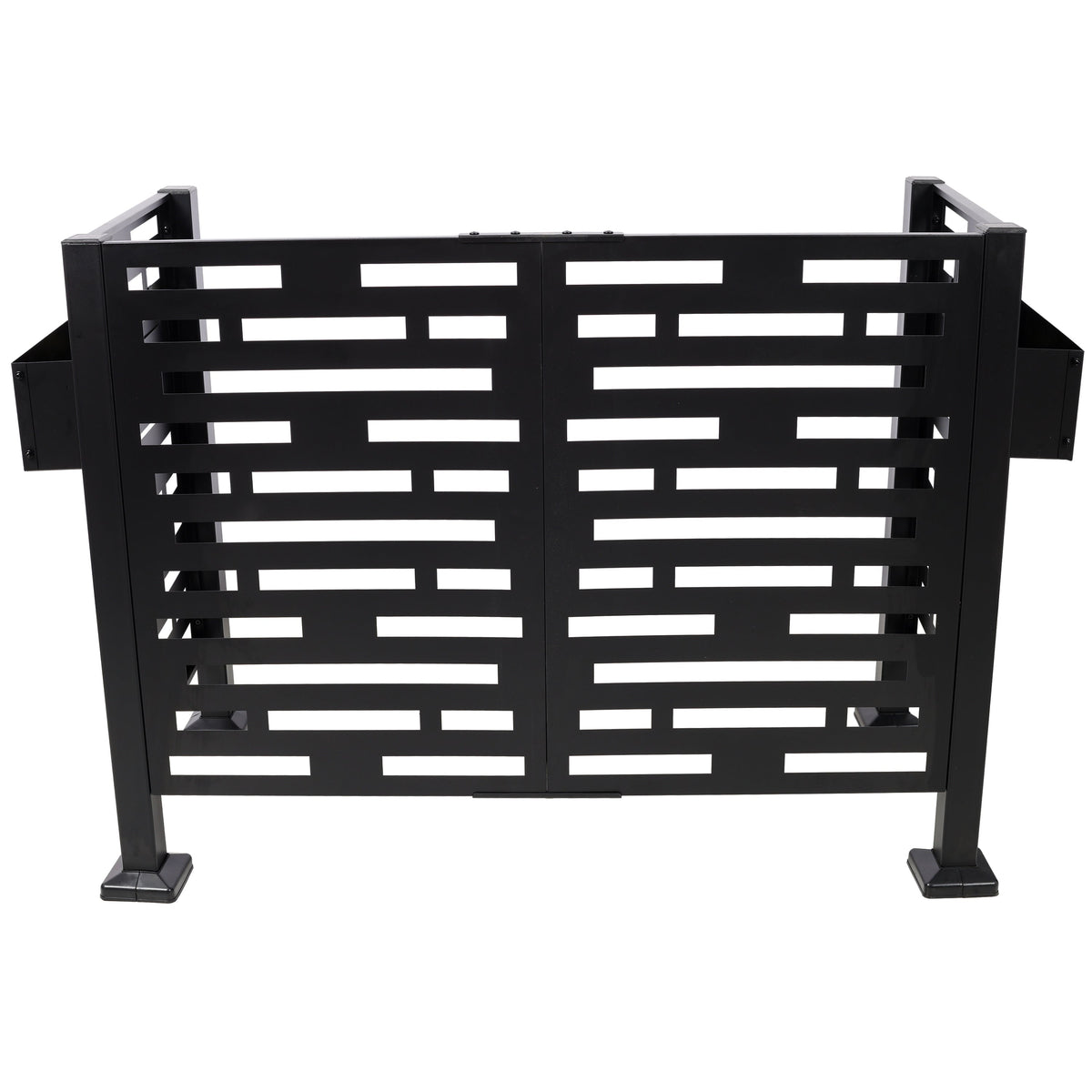4x2 Ft Metal Air Conditioner Fence with Planter Boxes