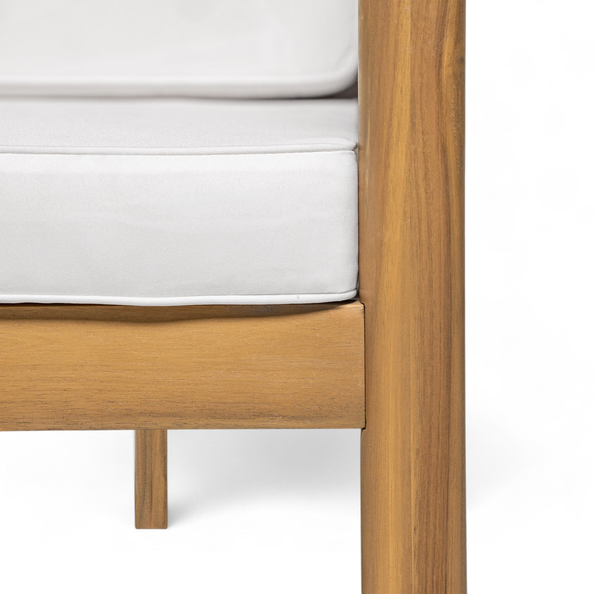 TREXM 7-Piece Patio Dining Table Set for 6,Outdoor Furniture Sets with 72.8'Rectangle Table,Patio Table and Chairs Set with Removable Cushions for Backyard,Garden,Poolside(Light Teak+Beige Cushion)