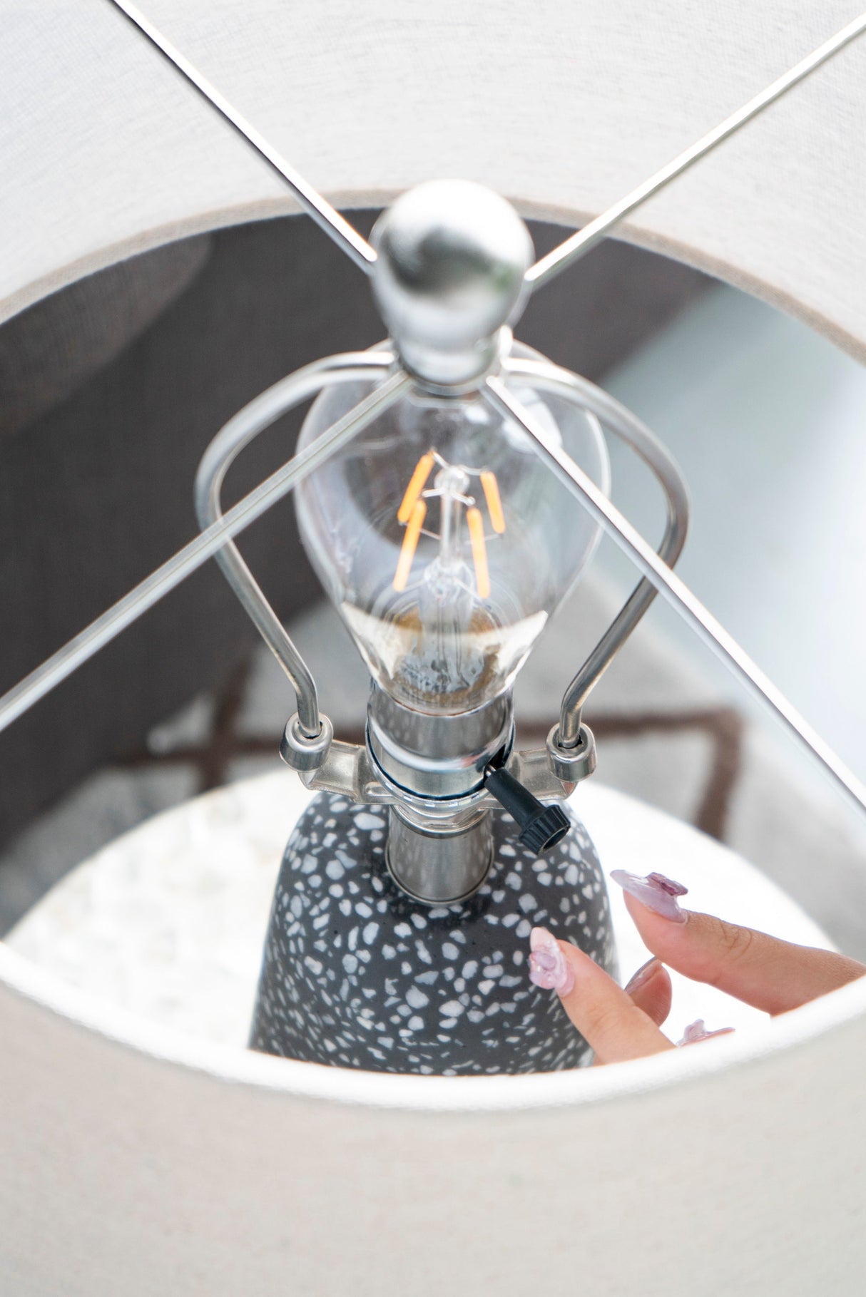 Artisan Multicolor Glass Table Lamp