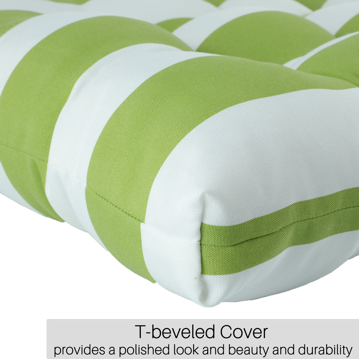 2-Piece High Back Chair Cushion Set, Tufted Patio or Rocking Chair Cushions