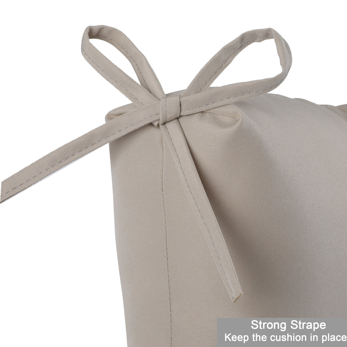 2-Piece High Back Patio Chair Cushion Set - Beige