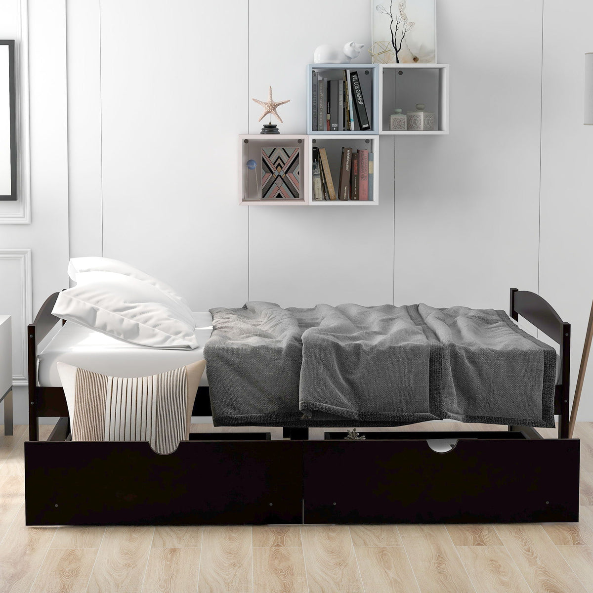 Platform Bed With 2 Drawers