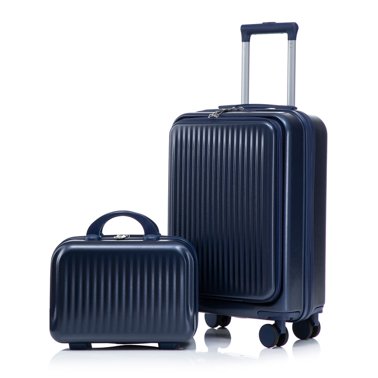 14'/20' ABS 2-Piece Spinner Wheel Luggage Set with Combination Lock