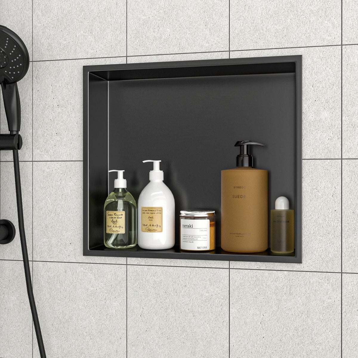 Stainless Steel Shower Niche With Seamless Design For Bathroom Storage