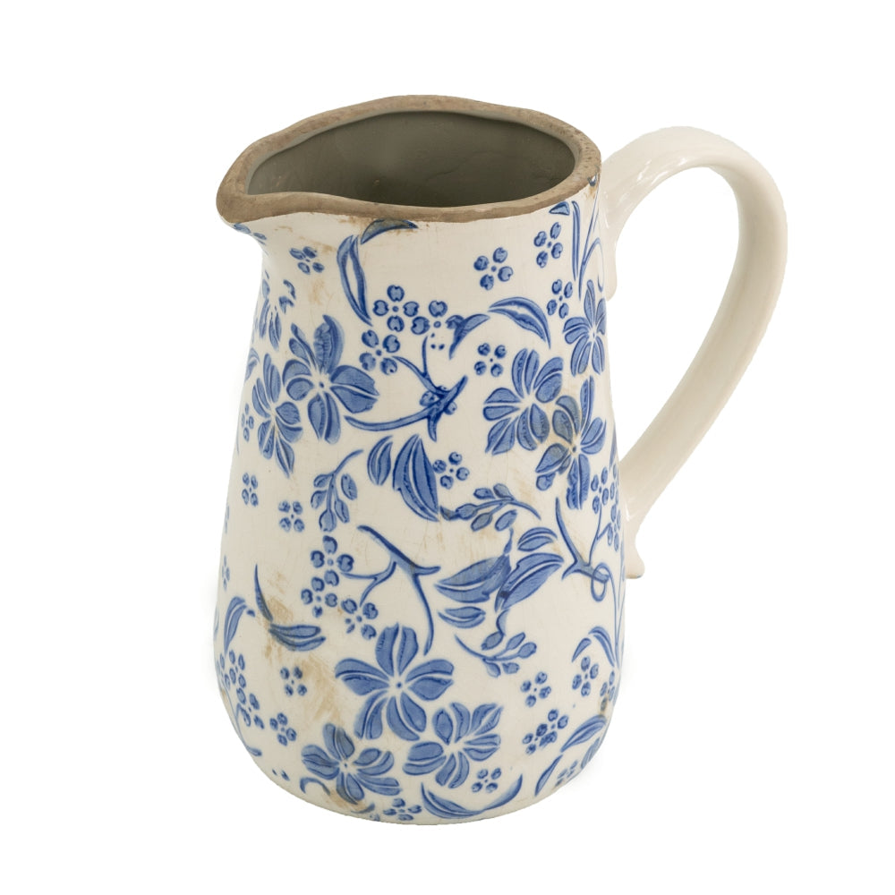 Ceramic Pitcher Vase With Handle