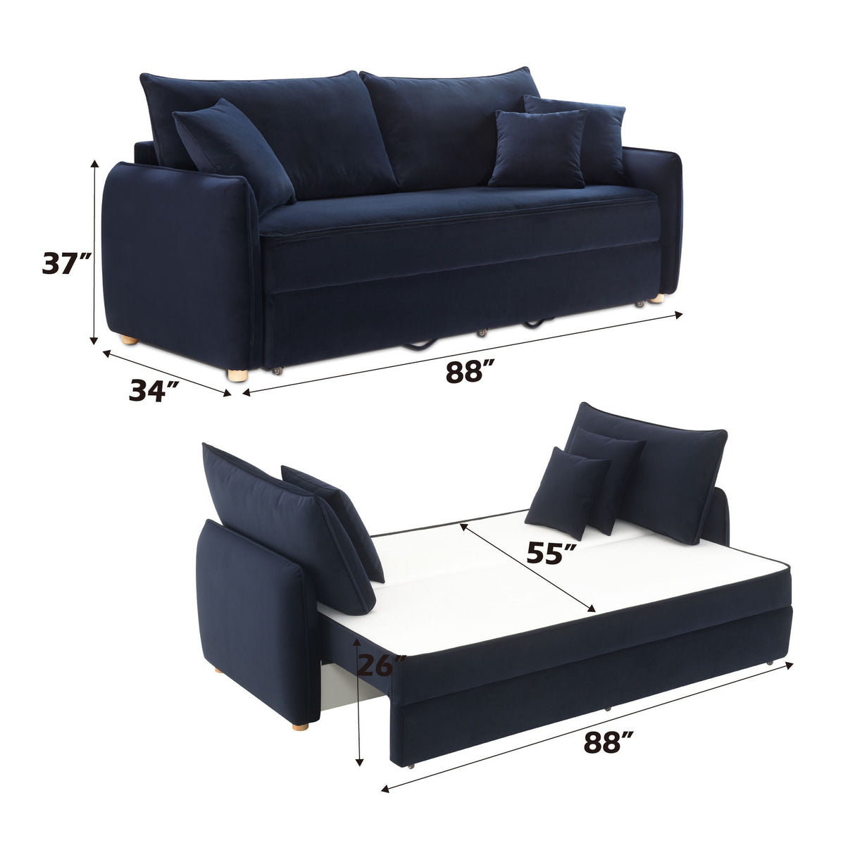 Irina - Pull Out Sleep With Storage