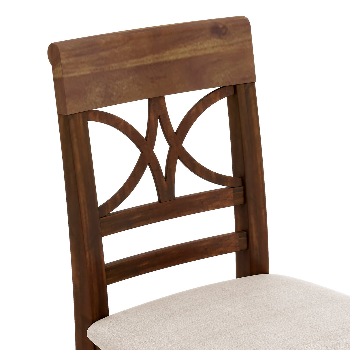 Charlie Walnut Farmhouse Counter Height 6-Piece Dining Set